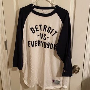 Detroit Vs Everybody raglan tshirt